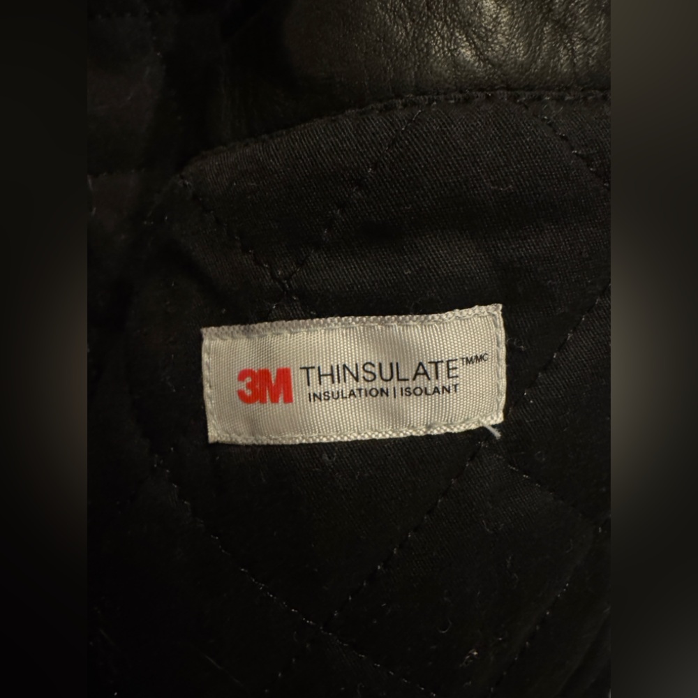 Calvin Klein Black Leather Outerwear - Picture 6 of 9